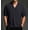 Black, variant on Men Business T Shirt Short Sleeve Fitness Muscle T Shirt V Neck Gym Tee Fashion Workout Casual Shirts