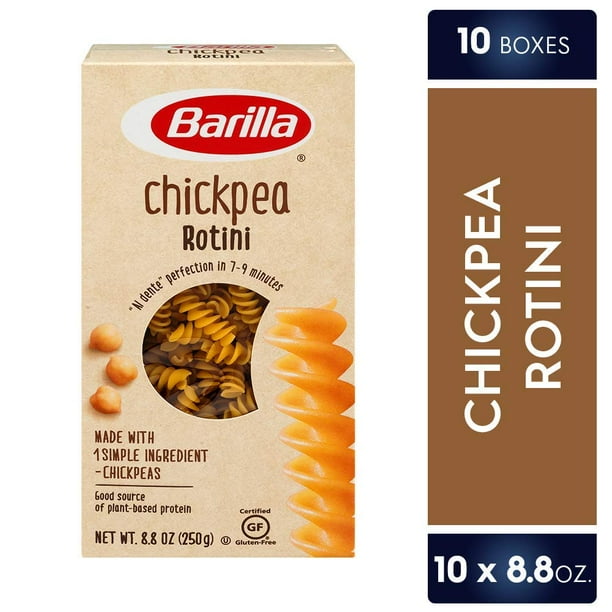 Barilla Chickpea Pasta, Gluten Free Pasta, Rotini, 8.8 Ounce (Pack of