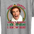 thumbnail image 3 of ELF - Christmas Omg Santa I Know Him - Women's Short Sleeve Graphic T-Shirt, 3 of 5