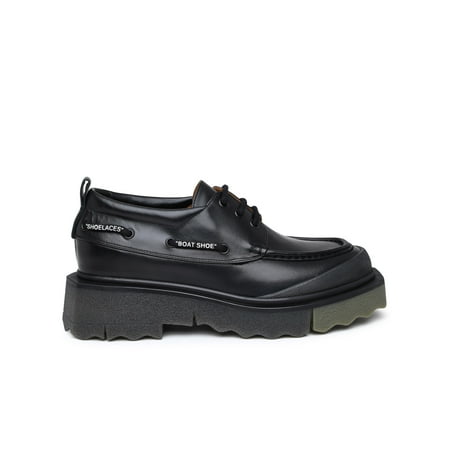 

OFF-WHITE Man Stringata In Pelle Nera