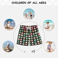 thumbnail image 6 of FORMRS Boys Swim Trunks Quick Dry Mesh Liner Boardshorts Sizes XS-XL, Green Block Pattern, 6 of 7