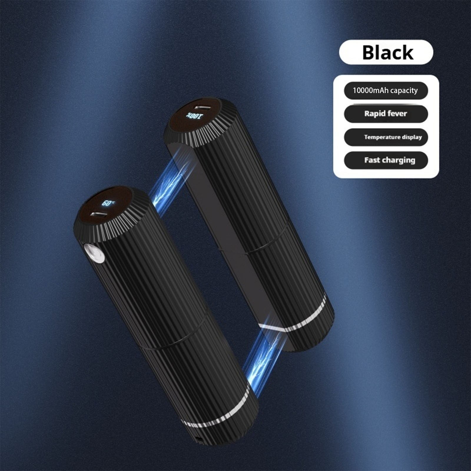 Qholemyo 2-in-1 Magnetic Hand Warmer Flashlight Separate Self-heating Portable Baby Warmer with led flashlight rechargeable flashlight flashlights for home