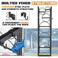 thumbnail image 3 of Support de Cylindre en Acier Robuste pour Réservoirs de Gaz Réfrigérant, Stockage Sécurisé pour 1x50 lbs & 2x30 lbs Ou 3x30 lbs, Organisateur Résistant à la Rouille et Peu Encombrant pour Atelier de Garage Automobile, 15x12x48 Pouces, Noir, 3 of 6
