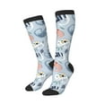thumbnail image 2 of Balery Cute Chameleons On Blue Fun Novelty Socks Men'S Women'S Crew Socks Funny Crazy Novelty Socks Quirky And Cool Socks, 2 of 9