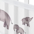 thumbnail image 5 of Sweet Jojo Designs + BreathableBaby Watercolor Elephants Boy, Girl, Unisex/Gender Neutral Breathable Mesh Crib Liner, 5 of 6