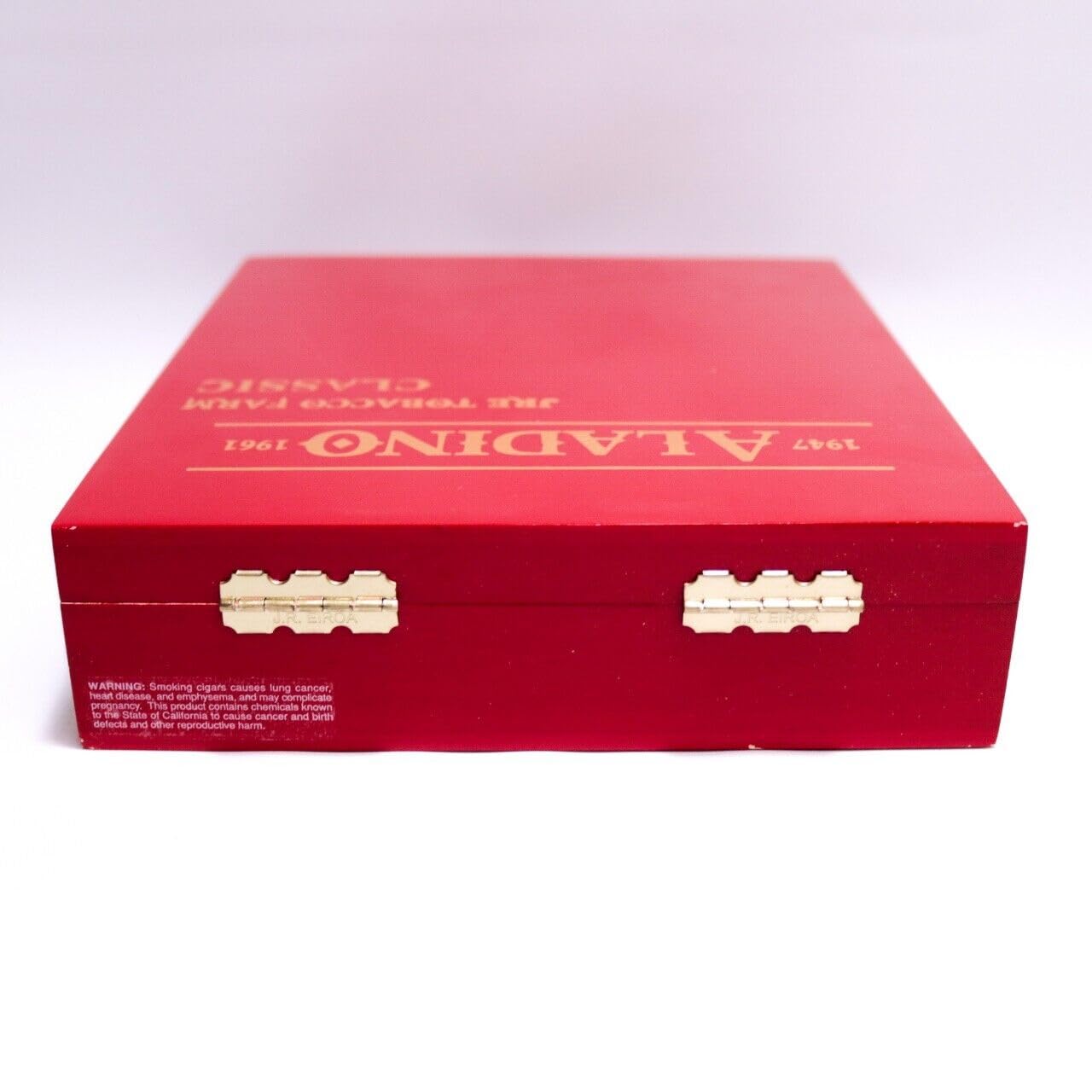 Aladino Elegante Classic Empty Wood Cigar Box 7.5" x 6.5" x 1.75"