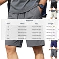 thumbnail image 4 of Thousandth Men's Quick Dry Fashionable Vacation Regular Fit Summer Lightweight Size Elastic Waist Shorts Pocket Cargo Shorts Running Pants Bandage Casual Shorts, 4 of 10
