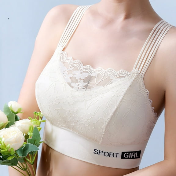 Plus Size Bras for Women Border Adjustable With Steel Ring Gathered Up To Hold Breathable Large 'S Summer