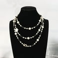 thumbnail image 6 of Classic Exquisite Pearl Long Sweater Necklace Fashion Lady Party Wedding Crystal Jewelry, 6 of 26