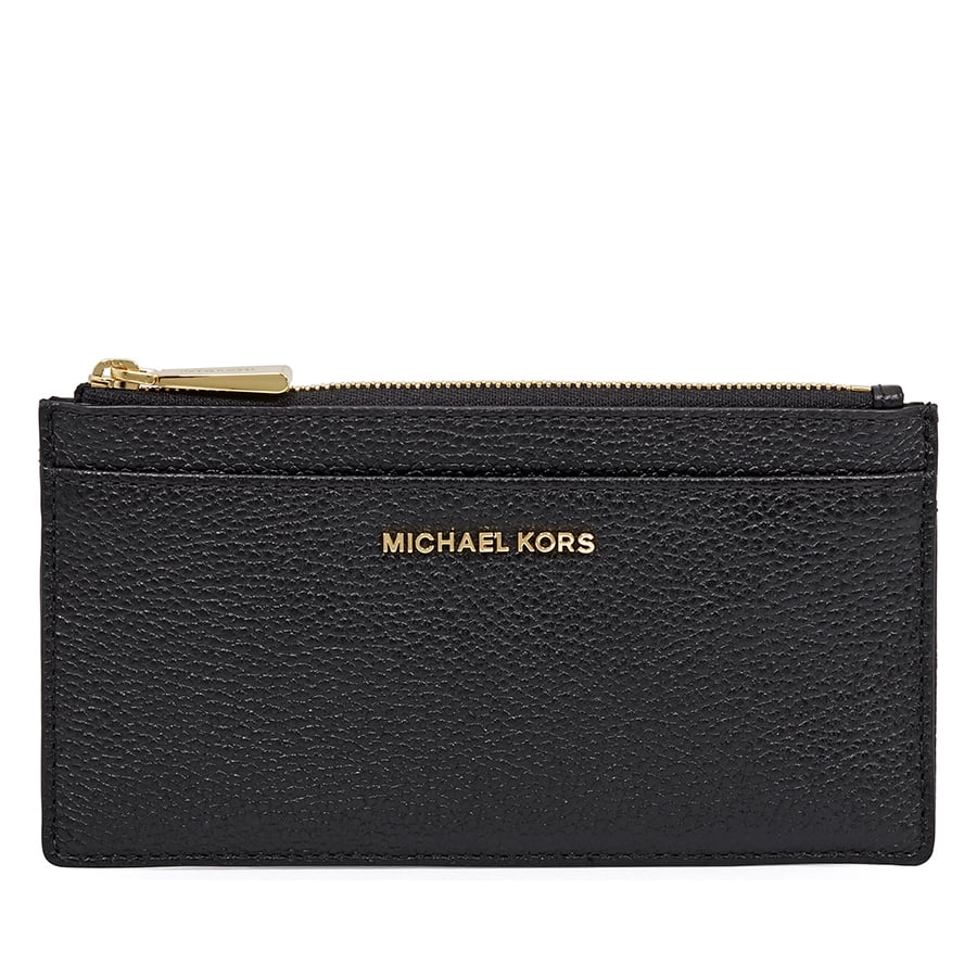 Michael Kors Michael Kors Large Leather Card Case Black Walmart