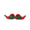 thumbnail image 4 of Douhoow Unisex Infant Santa Claus Shoes Baby Christmas Crib Slippers Anti-Slip Soft Sole, 4 of 8