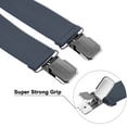 thumbnail image 2 of Buyless Fashion 2 pack Suspenders for Men - 48" Adjustable Straps 1 1/4" - X Back With Black Clips, 2 of 7