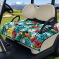 thumbnail image 3 of Pzuqiu Foldable Golf Cart Seat Cover Breathable, Compatible with Outdoor, Carts Cushion Towel Blanket Fit for Yamaha EZGO, Red White Flowers, 3 of 9