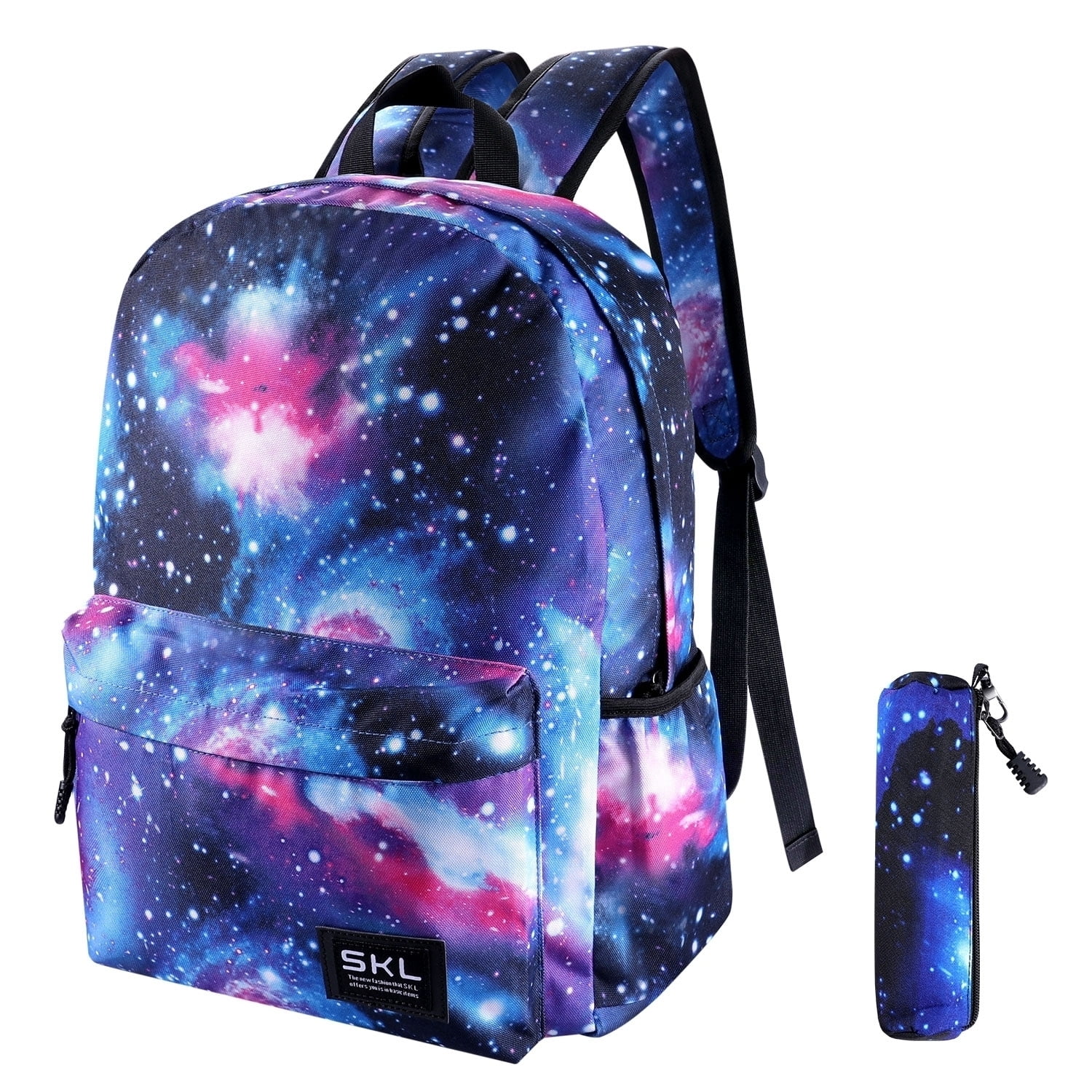 G-i-Mall Unisex Galaxy School Backpack Canvas Backpack Laptop Book Bag Galaxy Le 