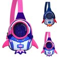 thumbnail image 2 of Chest Bag Mini Cute Cartoon Rocket Pattern Sling Bag Crossbody Bag for Children, 2 of 6