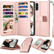 Njjex Wallet Case for Samsung Galaxy A51, for 6.5" Galaxy A51 Case,[9 Card Slots] PU Leather Credit Holder Folio Flip