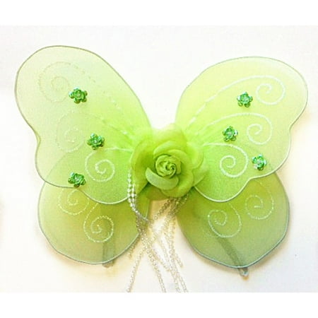 Baby Lime Rose Fairy Butterfly Wings