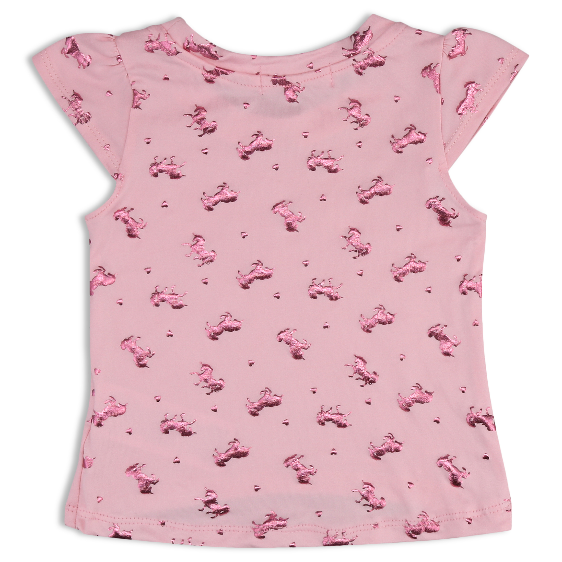Young Hearts Toddler Girl 2Pk Short Sleeve Tops , Size 2T-4T