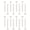 White, variant on 12Pcs 3 Inch Vinyl Shutter Fasteners Strongest Plastic Shutter Screws Window Shutters Hardware Exterior Spikes Loks for Fixing and Installing Decorative Exterior Vinyl Shutters