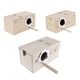 thumbnail image 3 of Caja de cría de pájaros de madera, caja de incubación cálida, caja de nido de jaula de pájaros de madera, pájaro Medio izquierdo abierto Yuyangstore  Nido del loro del pájaro del animal doméstico, 3 of 8