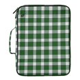 thumbnail image 2 of Haosy Accordion File Organizer Zipper Binder 500 Sheet 6-Tab Expanding File Folder Multi-Pocket 1.2 Inch 3 Ring Green Gingham Pattern, 2 of 7