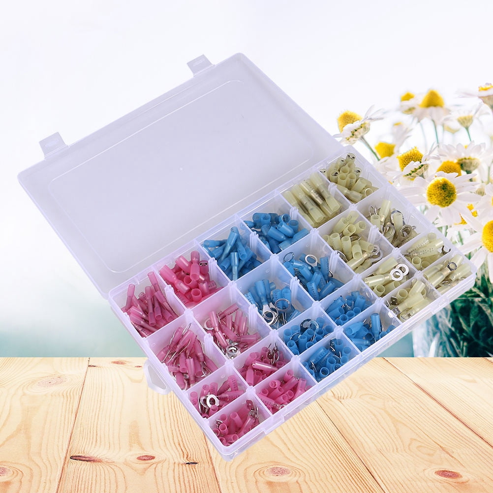FOMIYES 481Pcs Waterproof Tube Crimp Terminal Assorted Color Professional Seal