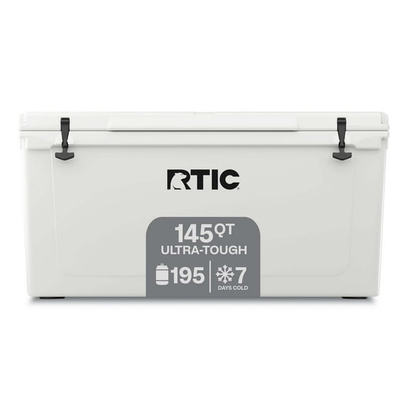 RTIC Hard Cooler 65 qt, Ice Chest with Heavy Duty Rubber Latches, 3 Inch Insulated Walls Keeping Ice Cold for Days, Great for The Beach, Boat, Fishing, Barbecue or Camping, Blue