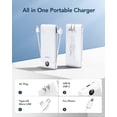 thumbnail image 2 of Cargador portátil VEGER de 10000 mAh con cables integrados, color blanco, 2 of 9