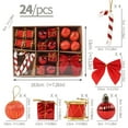 thumbnail image 4 of Homirary Christmas Balls Ornaments, Christmas Shatterproof Ball with Strings - Christmas Decorations for Xmas Tree Holiday Wedding Party, Red, 24 Pack, 4 of 7