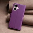 thumbnail image 5 of Feishell Wallet Case for iPhone 16 Plus, Wallet Flip Case [Kickstand] with RFID Blocking Card Holders [Shockproof] High Qulity PU Leather Magnetic Closure Case For iPhone 16 Plus, Purple, 5 of 10