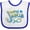 White and Royal, variant on Inktastic Hooked on Jesus Christian Boys or Girls Baby Bib