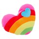 thumbnail image 2 of 1 cojín de peluche con forma de corazón de arcoíris, ideal como regalo creativo para el hogar, la tienda o el coche (estilo corazón)., 2 of 6
