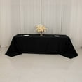 thumbnail image 6 of Efavormart Black Seamless Lamour Satin Rectangle Tablecloth - 90"x156" for 8 Foot Table With Floor-Length Drop, 6 of 11