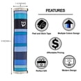 thumbnail image 4 of A&S Mezuzot Stainless Steel Mezuzah Case Hammered with Ring Design Judaica Door Mezuza for Parchment Scroll Home Blessing Doorpost (Blue Shades, 5 Inches), 4 of 4