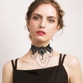 thumbnail image 4 of Coofit Collier Ras-du-Cou Créatif Décoratif Collier Statement Collier en Dentelle pour Femmes, 4 of 9