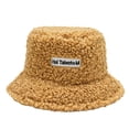 thumbnail image 2 of Kiplyki Teddy Style Lambs Wool Bucket Hat Cute Girls Outdoor Sports Fisherman Cap For Women Casual Winter Warm Hat, 2 of 6