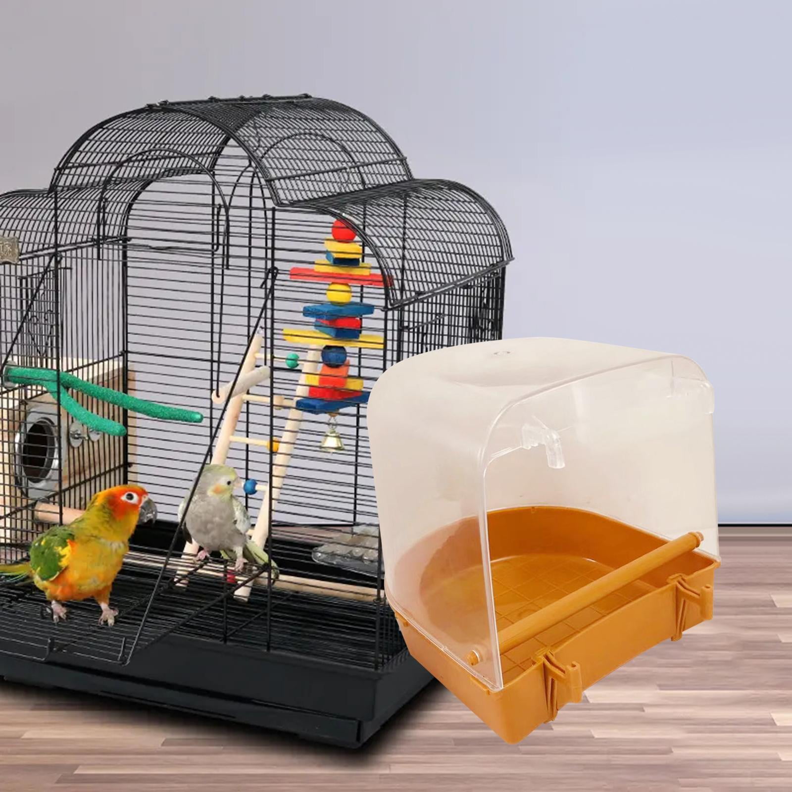 Bird Bath for Cage Bathing Tub Parrot Bath Tub for Parakeet Canary Lovebirds