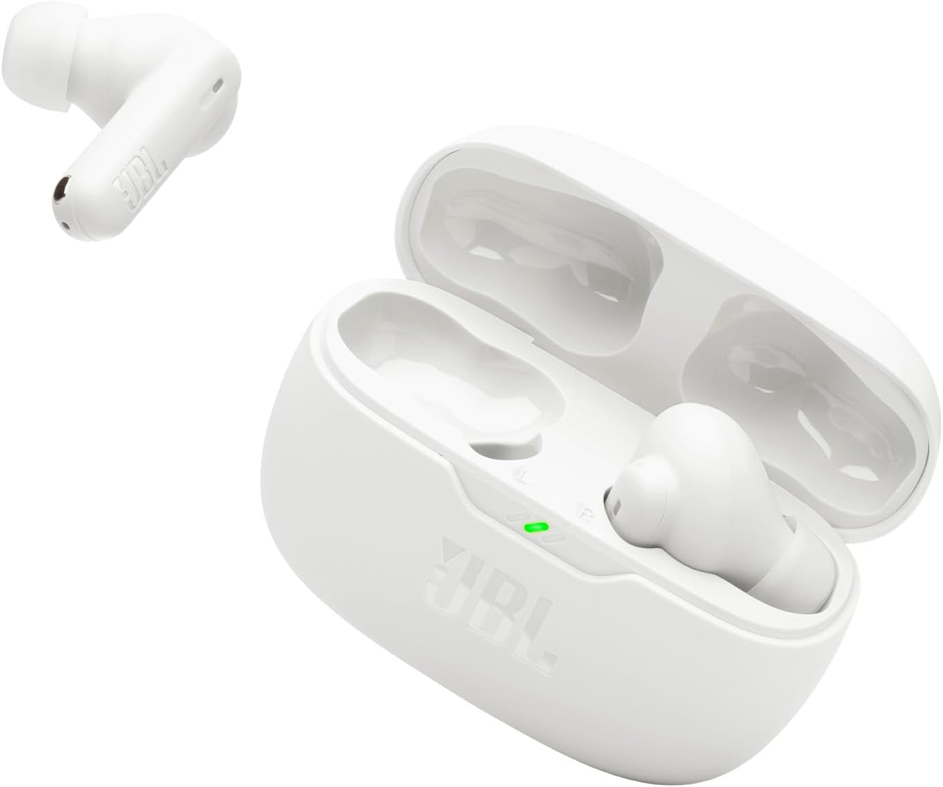 Open Box JBL Vibe Beam 2 - True Wireless Noise Cancelling Earbuds - White