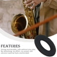 thumbnail image 1 of Saxophone Mute Ring Dampener Professional Silencing Hoop Universal Silicone Sax Silencer Muting Gear Wind Instrument Component Black, 1 of 7