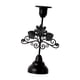 thumbnail image 2 of Candelabro cónico de hierro negro, mesa central, decoración de mesa, decorativa para dormitorio, ligera 55x175 cm, 2 of 9
