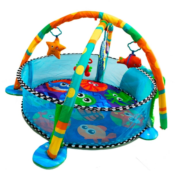 Gimnasio Para Bebe TRAVIM apete Tortuga Alberca Pelotas 3 En 1