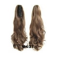 thumbnail image 4 of Rallonge Longue Bouclée de 55 cm pour Femmes et Filles, Rallonge Synthétique Ondulée pour Queue de Cheval, Pièce de Cheveux Synthétique à Clip, Extensions de Cheveux, 4 of 8