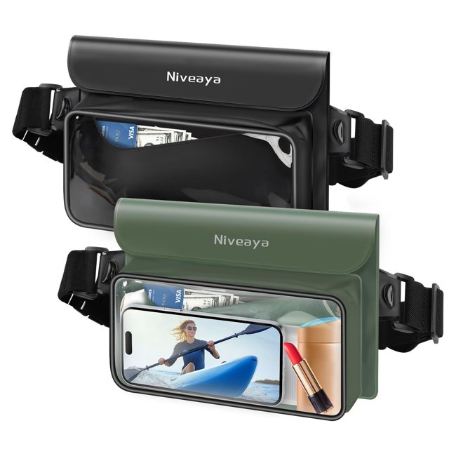 Riñonera impermeable Niveaya IP68, paquete de 2
