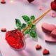 thumbnail image 1 of Adorno De Rosa De Cristal 1Pcs Crystal Rose Ornament Glass in Red for Valentine's Day Wedding Birthday Gift Keepsake 9.45x2.76" JASKFLY, 1 of 8