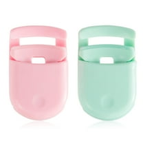 2 Pieces Mini Eyelash Curlers Portable Lash Curlers Travel Plastic Eyelash Curlers