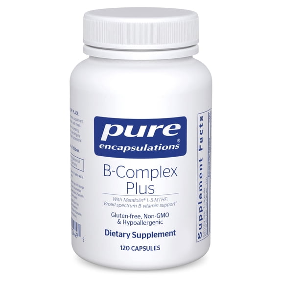 Pure Encapsulations B-Complex Plus with Vitamin B12 & More, 120 Count