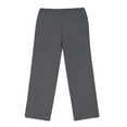 thumbnail image 2 of Bienzoe Girl's School Uniforms High Tech Durable Adjust Waist Pants Grey 6X, 2 of 5