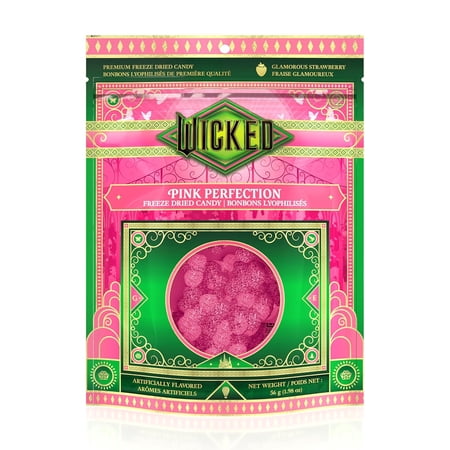 Bubblegum Kids Wicked Glinda Freeze Dried Candy for Kids Strawberry Flavor 1.98 oz 1-Pack