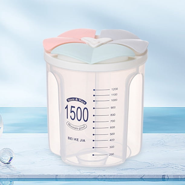 Caja de almacenamiento de alimentos, barril multiusos con compartimento para arroz, para harina de arroz de grano de frijol