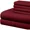 Burgundy Solid, variant on Bed Sheet 6 Piece, 100% Egyptian Cotton, 12" Deep Pocket, 600 Thread Count - Black Solid, Twin Size.